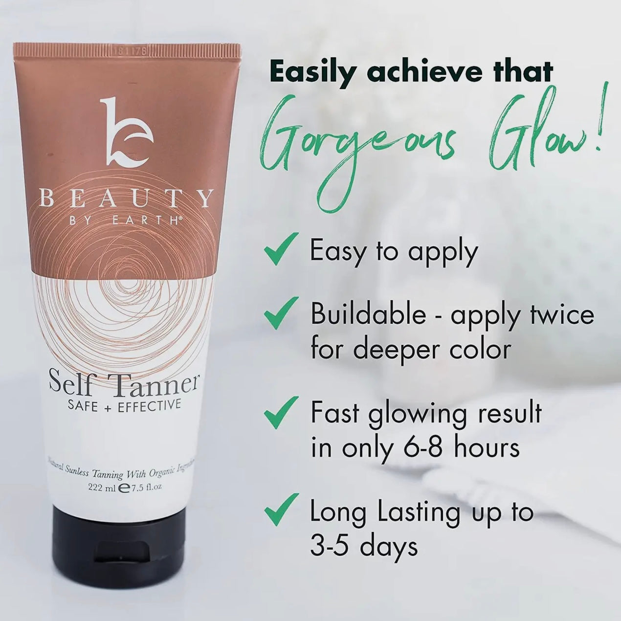 Beauty by Earth Self Tanning Lotion